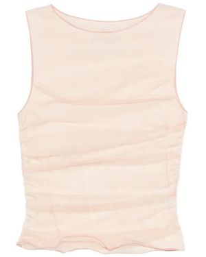 Patrizia Pepe Gathered Blouse - Natural