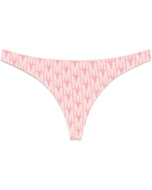 Moschino Tanga con monograma - Rosa