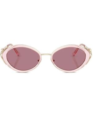Michael Kors Key West Sonnenbrille Mit Ovalem Gestell - Pink