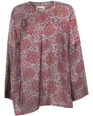 Uma Wang Floral Knitwear - Purple