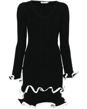 Jonathan Simkhai Avalon Ruffled Mini Dress - Black