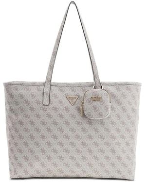 Guess Power Play Monogram Shoulder Bag - Grey