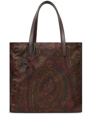 Etro Unfold Me Tote Bag With Arnica Birkenstock By Motif - Brown