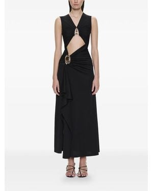 Christopher Esber Droplet Crystal Separation Midi Dress - Black
