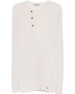 Vivienne Westwood リブニット セーター - ホワイト