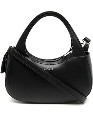 Coperni Micro Swipe Leather Tote Bag - Black