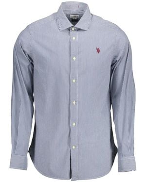 U.S. POLO ASSN. Striped Cotton Shirt - Blue