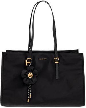 MICHAEL Michael Kors Zadie Flower-Charm Tote Bag - Black