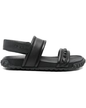 Ash Studded Strap Sandals - Black