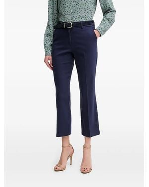 Sisley Cropped Trousers - Blue