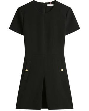 Tommy Hilfiger Button Pocket Mini Dress - Black