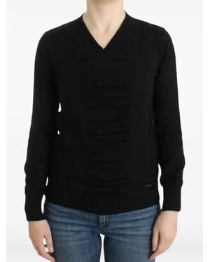 CoSTUME NATIONAL V-Neck Long-Sleeve Jumper - Black