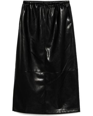 B+ AB Faux-Leather Skirt - Black