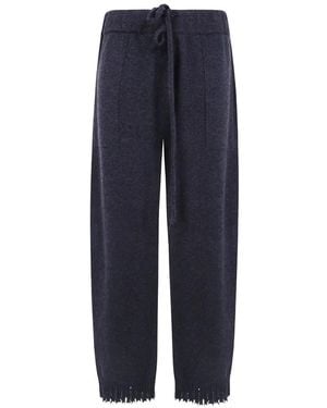 Uma Wang Pantalon À Bords Francs - Blue