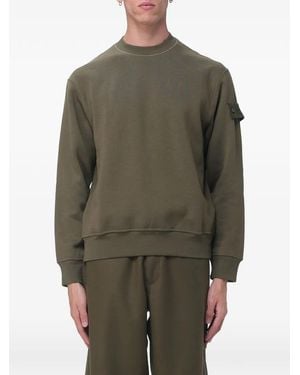 Stone Island Compass Patch Sweater - Green