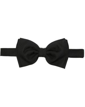 Lardini Twill Bow Tie - Black
