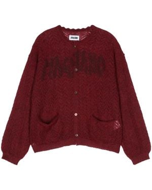 Magliano Logo-Detailed Cardigan - Red