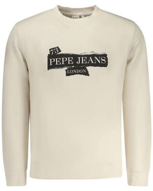 Pepe Jeans Logo-Print Jumper - White