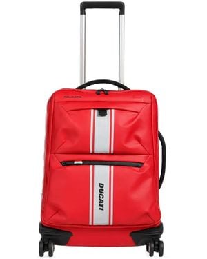 Piquadro Maleta Con Logo Estampado De X Ducati - Rojo