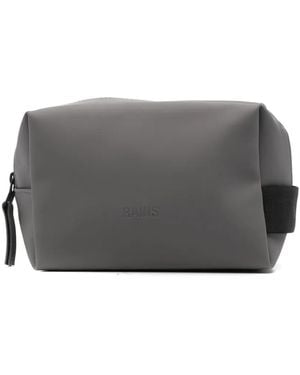 Rains Small Logo-debossed Wash Bag - Gray