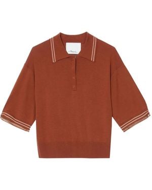 3.1 Phillip Lim Kurzärmeliges Poloshirt - Braun