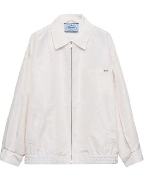 Prada Chaqueta Tipo Blusón - Blanco