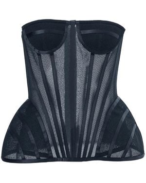 Carolina Herrera Strapless Bustier - Blue