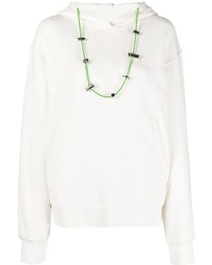 Ambush Long-sleeve Drawstring Hoodie - White