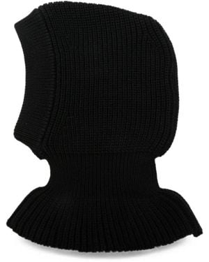 Lemaire Ribbed-Knit Balaclava - Black
