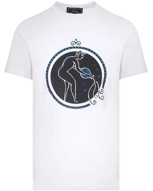 Swarovski X 10 Corso Como T-Shirt Con Cristalli - Blu