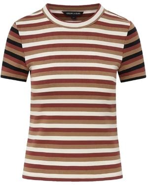 Veronica Beard Pruitt Striped T-Shirt - White