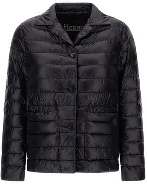 Herno Ultralight Quilted Blazer - Black