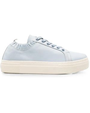 SERGIO MORETTI FIRENZE Elasticated-Collar Trainers - White