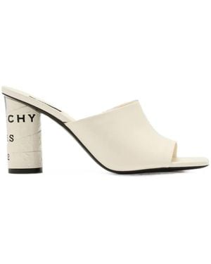 Givenchy Tape Heeled Mules - Natural