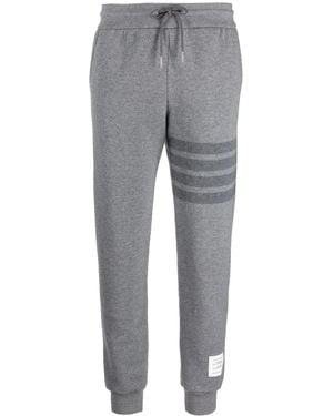 Thom Browne Pantalones De Chándal Con Raya Lateral - Gris