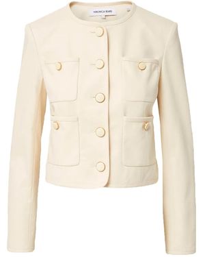 Veronica Beard Cirtane Jack Met Knoopdetail - Naturel