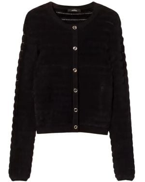 Twinset Knitted Jacket With-Tone Buttons - Black