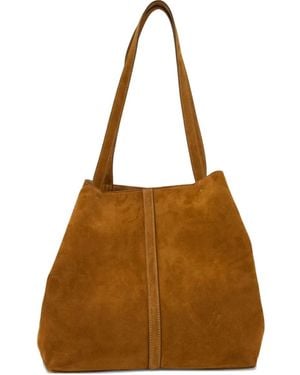 Vanessa Bruno Seam-Detail Tote Bag - Brown