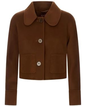 Max Mara Single-Breasted Jacket - Brown