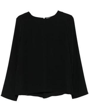 P.A.R.O.S.H. Long-Sleeve Blouse - Black