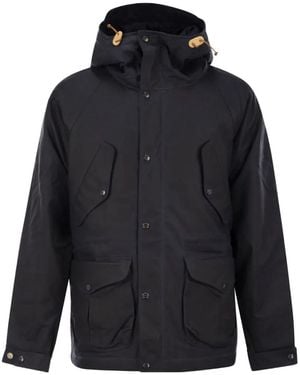 Ceccarelli Paraffin-Coated Hooded Parka - Blue