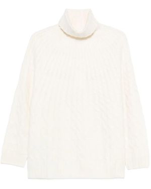 Altuzarra ケーブルニット タートルネックセーター - ホワイト