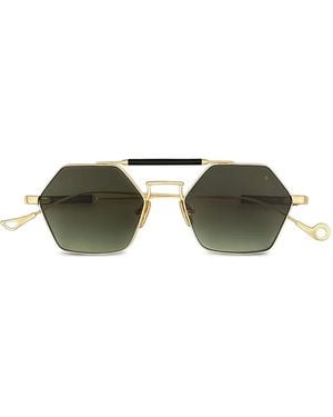 Eyepetizer Havana Sonnenbrille Mit Geometrischem Gestell - Grün