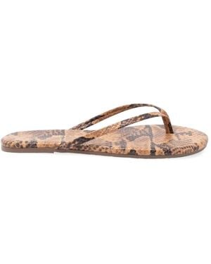 TKEES Slippers Lily Con Efecto De Serpiente - Multicolor