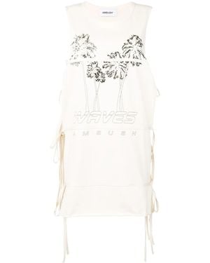 Ambush Sleeveless Tie T-Shirt - White