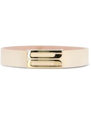 Victoria Beckham Jumbo Frame レザーベルト - ナチュラル