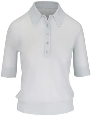 Twp Short-Sleeve Knit Polo Shirt - White