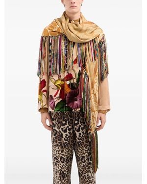 Pierre Louis Mascia Schal Mit Blumenprint - Orange