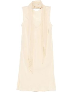 Helmut Lang Sleeveless Scarf Dress - Natural