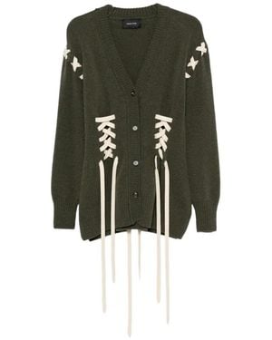 Simone Rocha Sculpted Corset Cardigan - Green